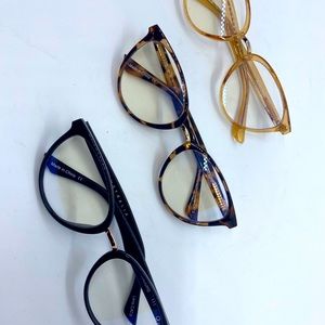 Quay blue light glasses in RUMOURS (black & chpge)
